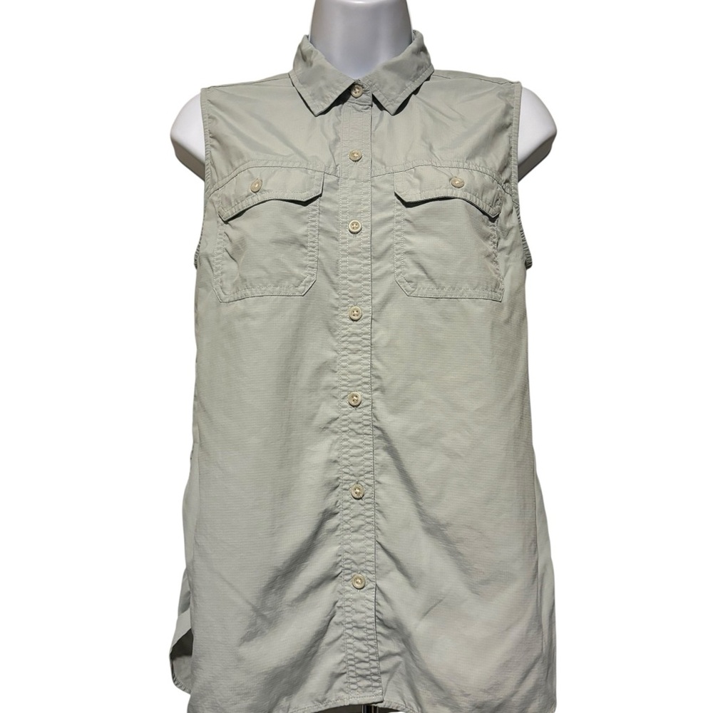 Eddie Bauer Women’s Travex Mountain Ripstop Sleeveless Shirt Seafoam Green S